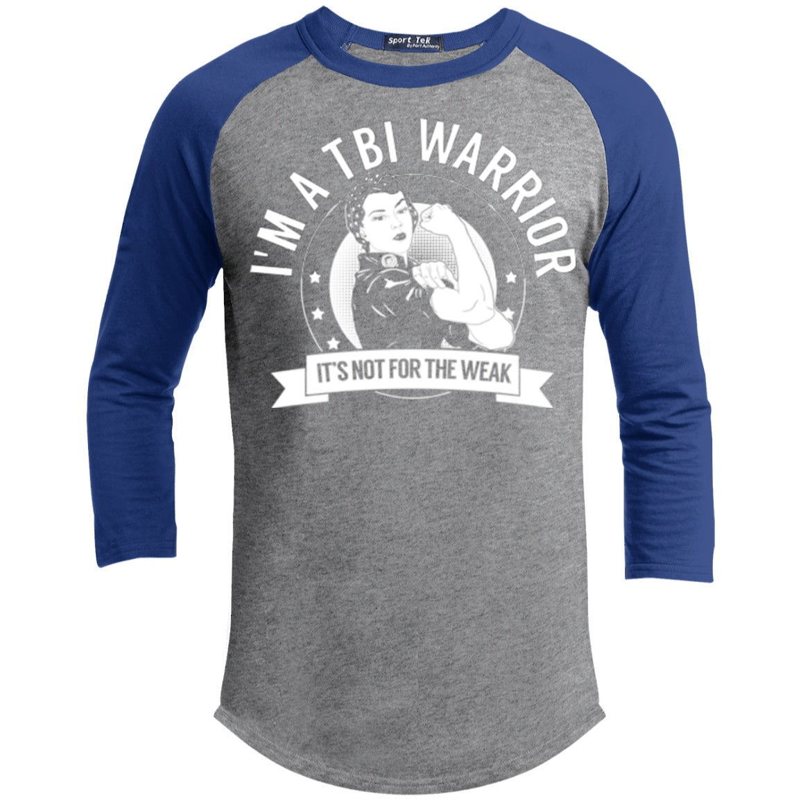 Traumatic Brain Injury - TBI Warrior Not For The Weak Baseball Shirt - The Unchargeables