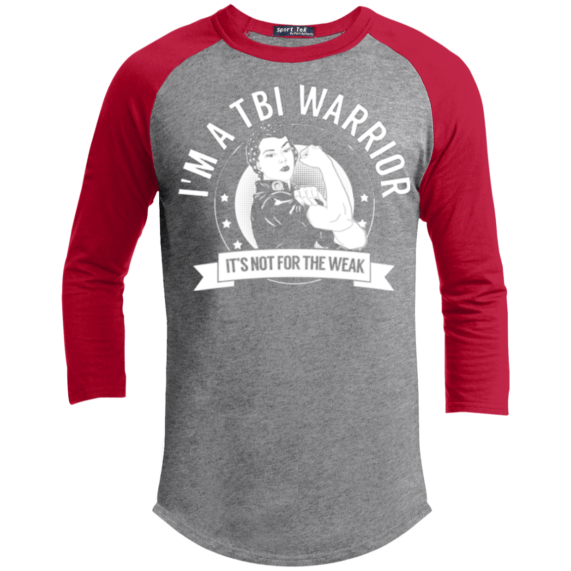 Traumatic Brain Injury - TBI Warrior Not For The Weak Baseball Shirt - The Unchargeables