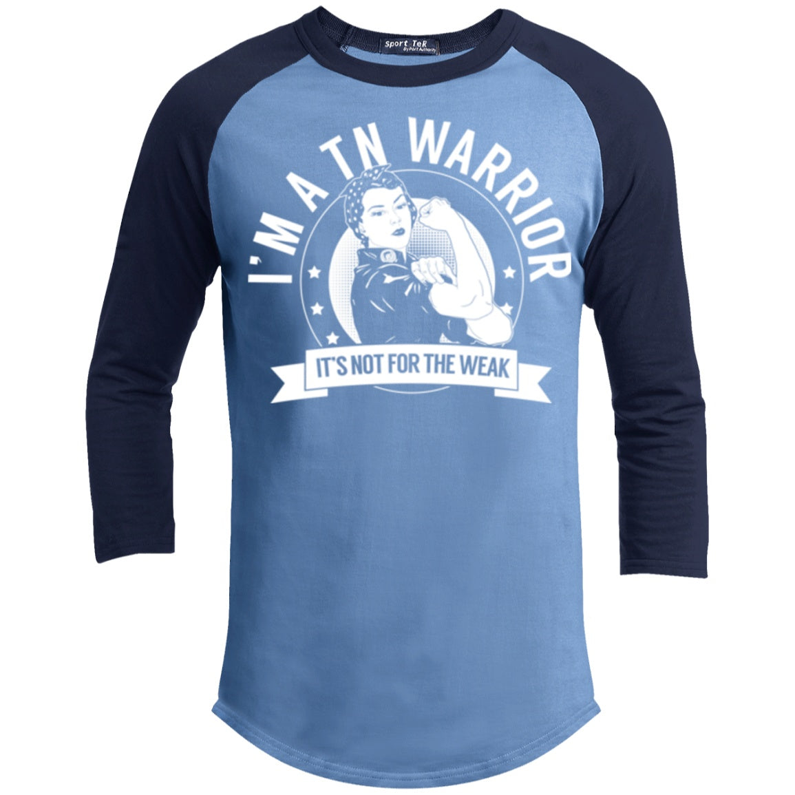 Trigeminal Neuralgia - TN Warrior Not For The Weak Baseball Shirt - The Unchargeables