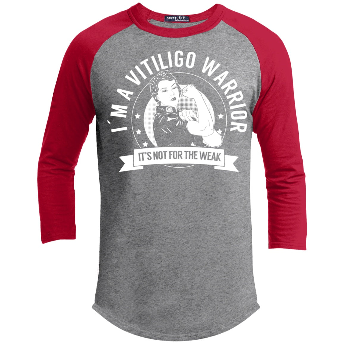Vitiligo Warrior NFTW Baseball Shirt - The Unchargeables