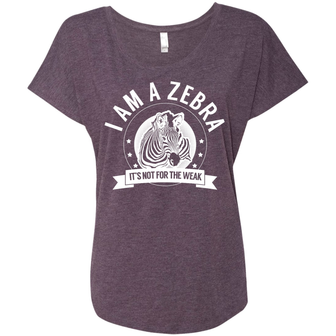 Zebra Warrior Not for the Weak Dolman Sleeve - The Unchargeables