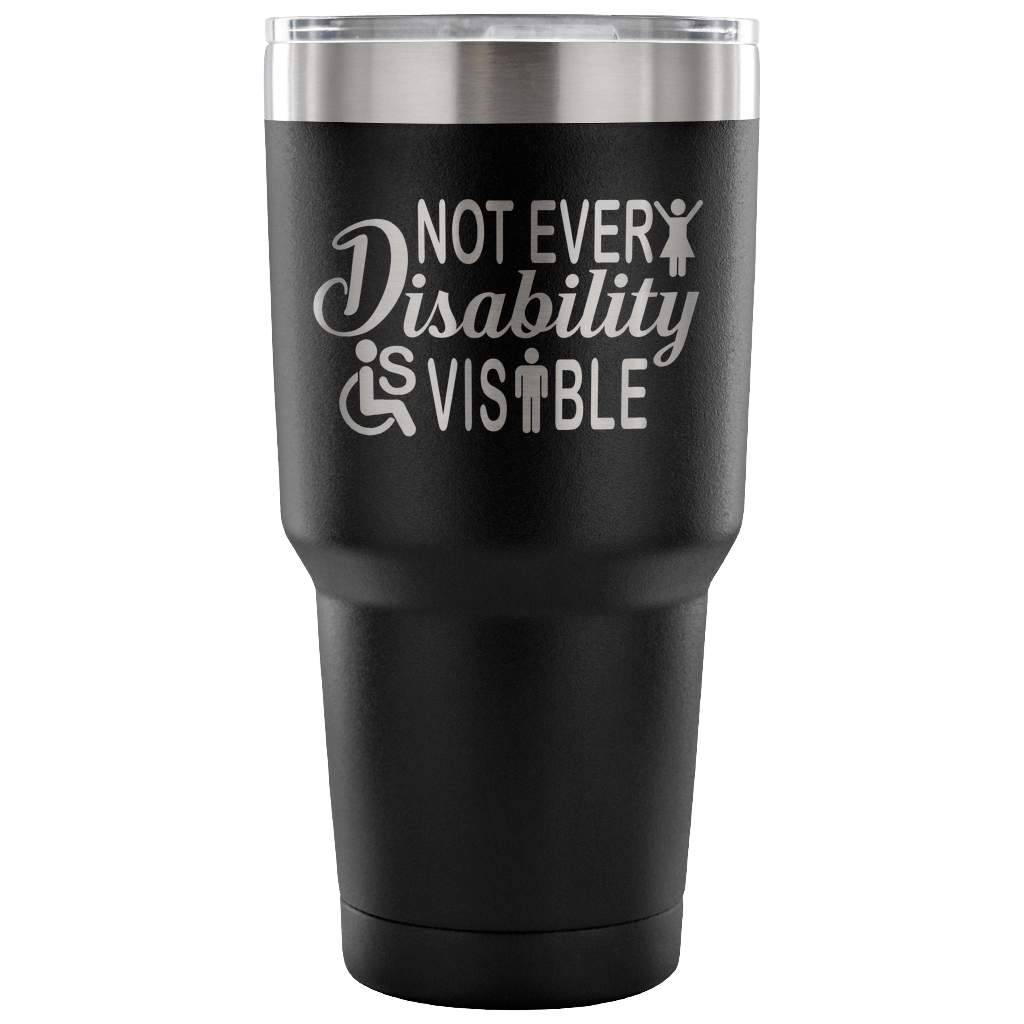 Invisible Disability With Icons Tumbler - The Unchargeables