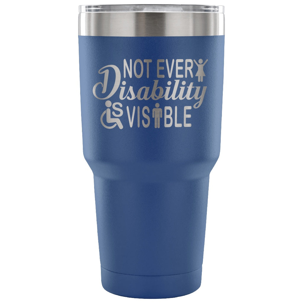 Invisible Disability With Icons Tumbler - The Unchargeables