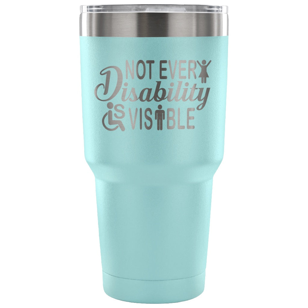 Invisible Disability With Icons Tumbler - The Unchargeables