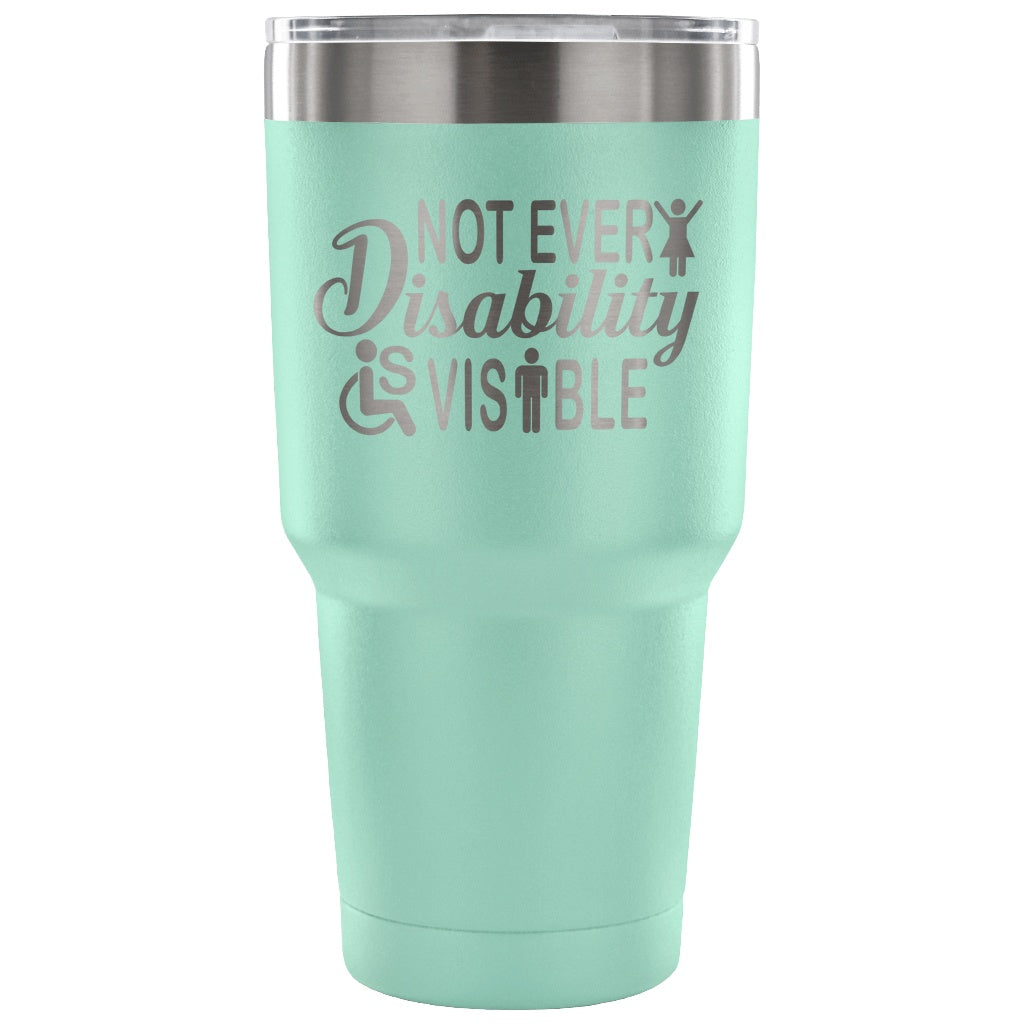 Invisible Disability With Icons Tumbler - The Unchargeables